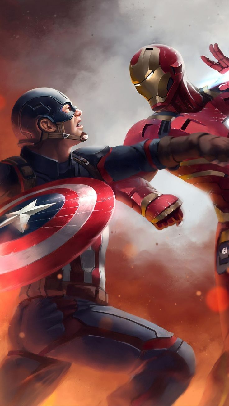 Free download Captain America vs Iron Man concept art Iron man vs