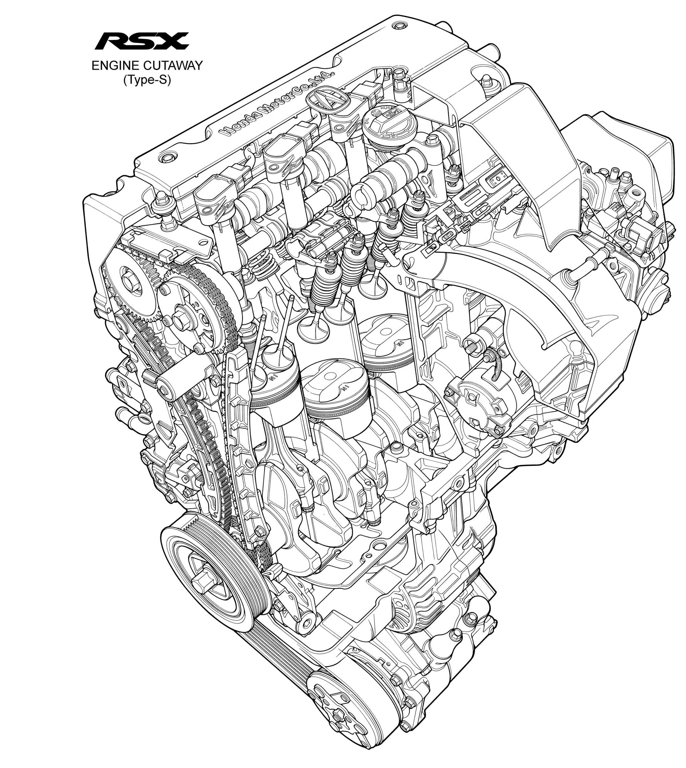 Acura Rsx Type S Engine Cutaway