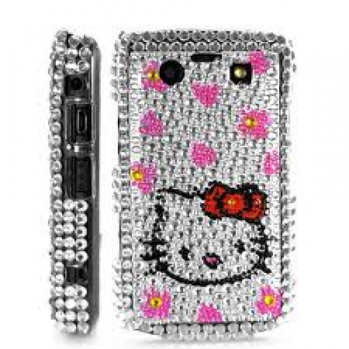 Blackberry Bold Hello Kitty Crystal Rhinestone Bling Case