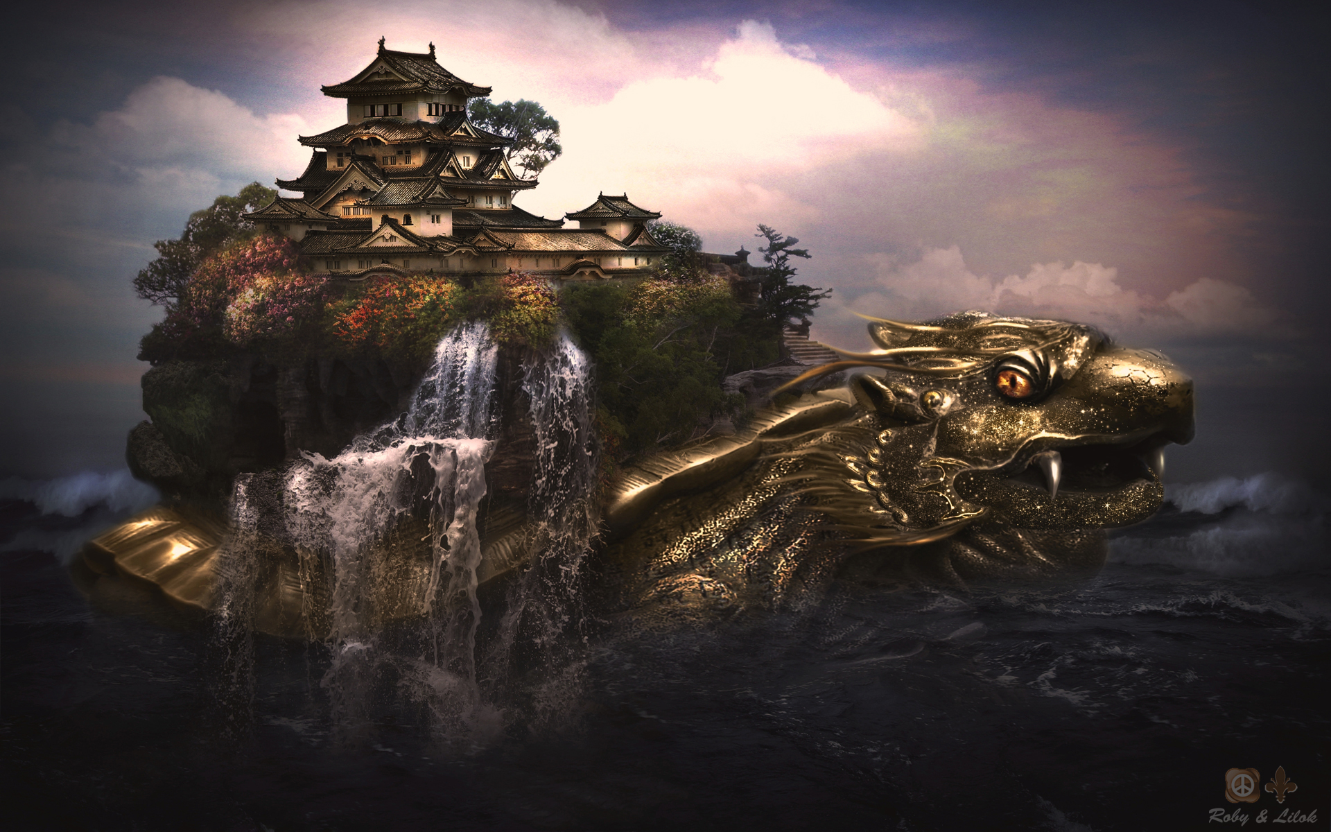 Dragon Castle Wallpaper HD