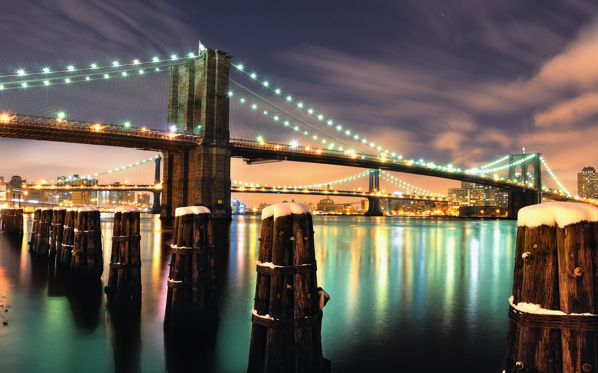 New York Brooklyn Bridge wallpapers and images   wallpapers pictures 1920x1200