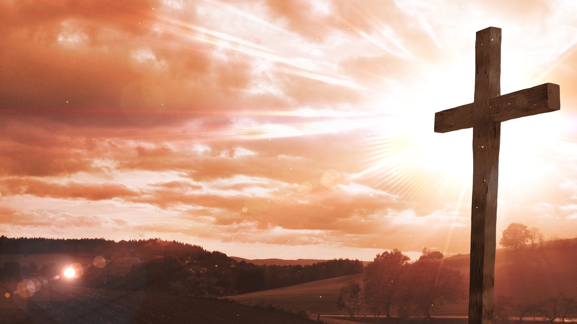 Worship Background Cross Easter