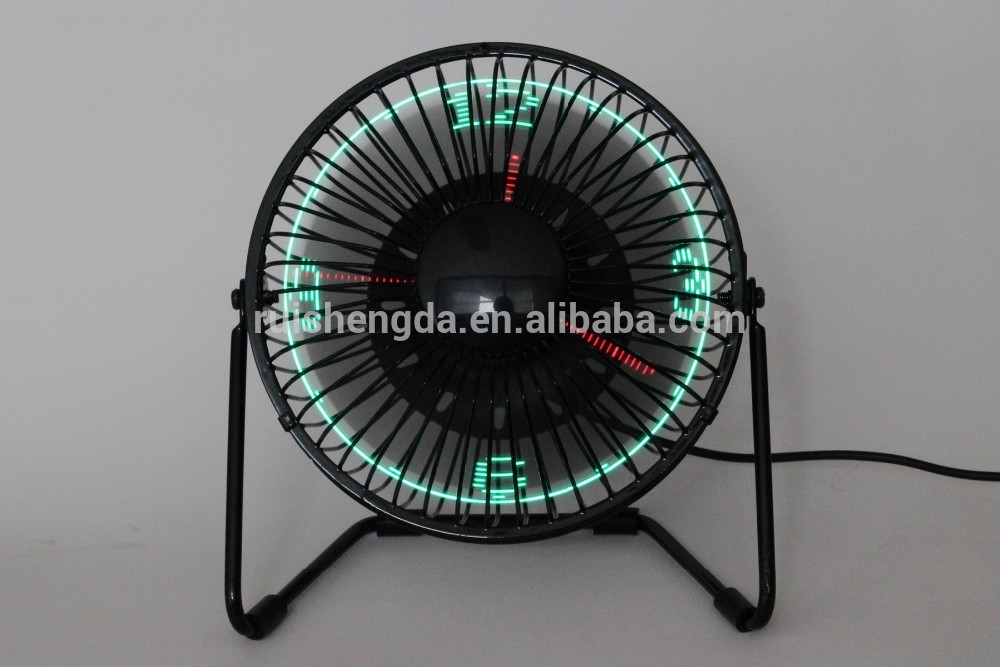 Desktop Led Clock Fan With Real Time Display Patented Product Buy