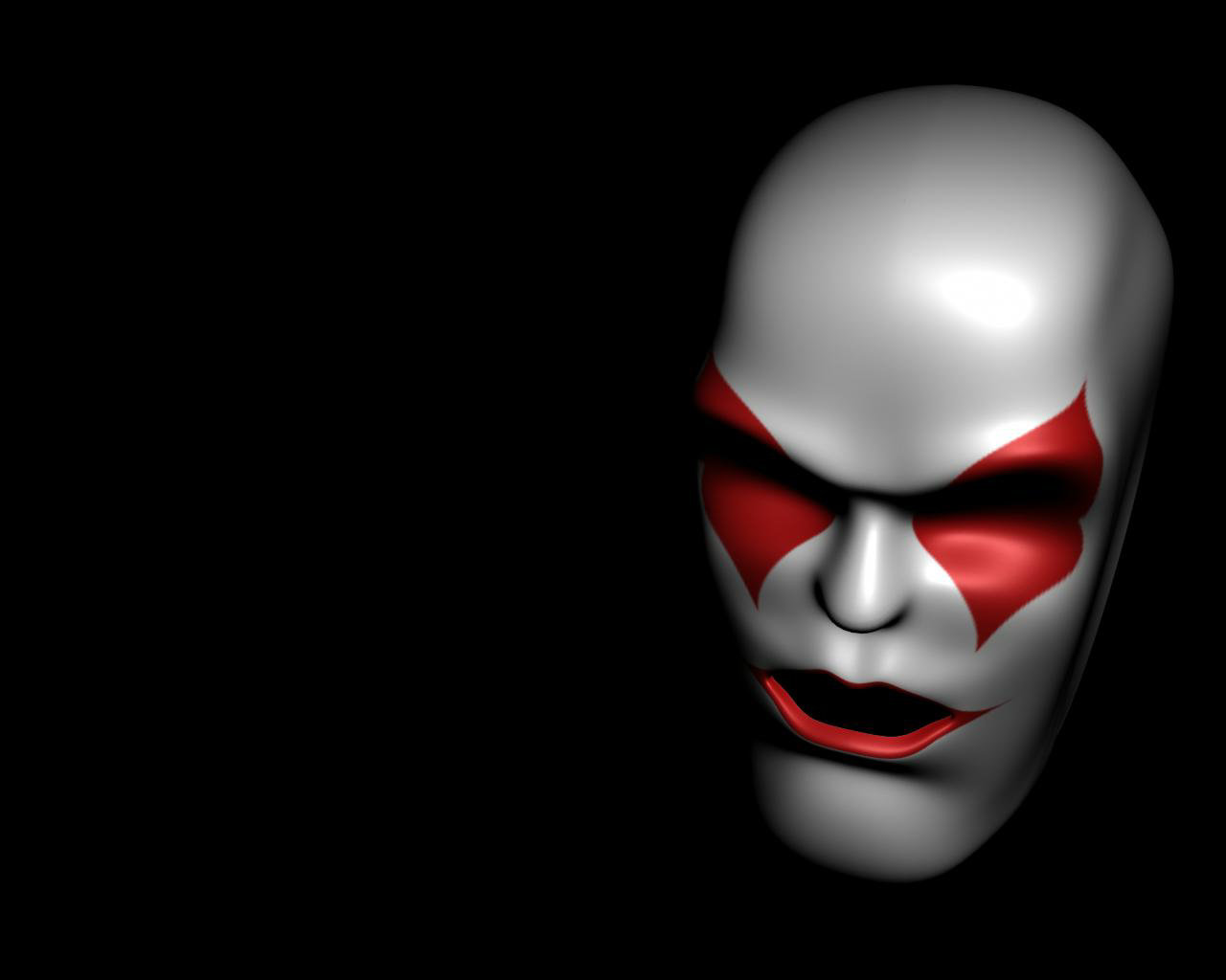 Scary Clown Face Wallpaper By
