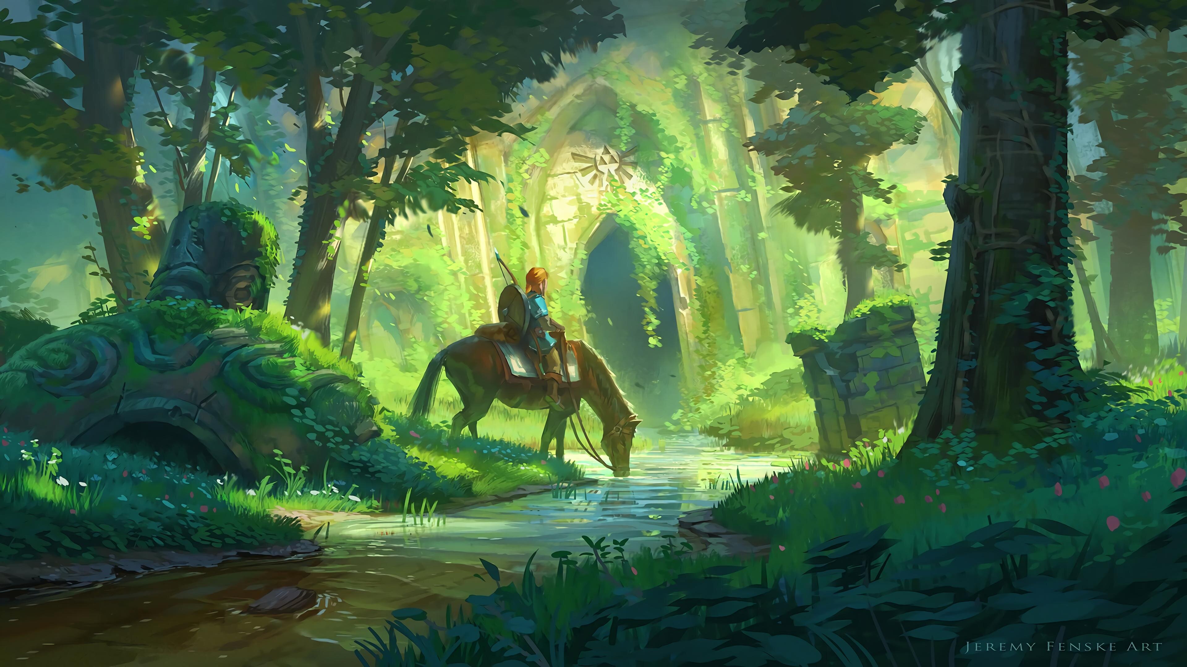 The Legend Of Zelda Breath Wild Fanart 4k Wallpaper Hd Games
