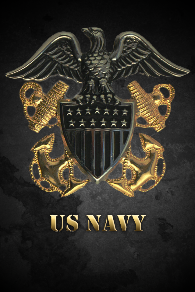 Navy Logo Wallpaper iPhone