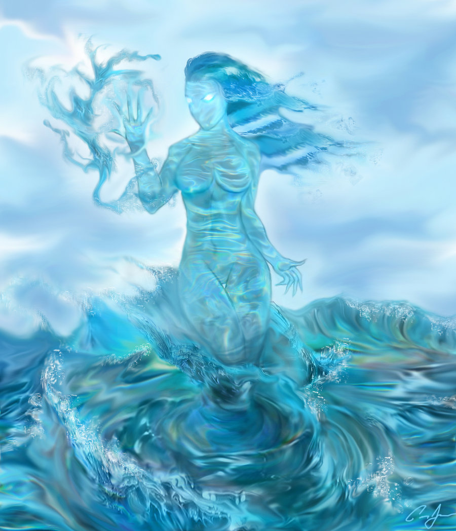 The Water Elemental Undine By Xzeromus
