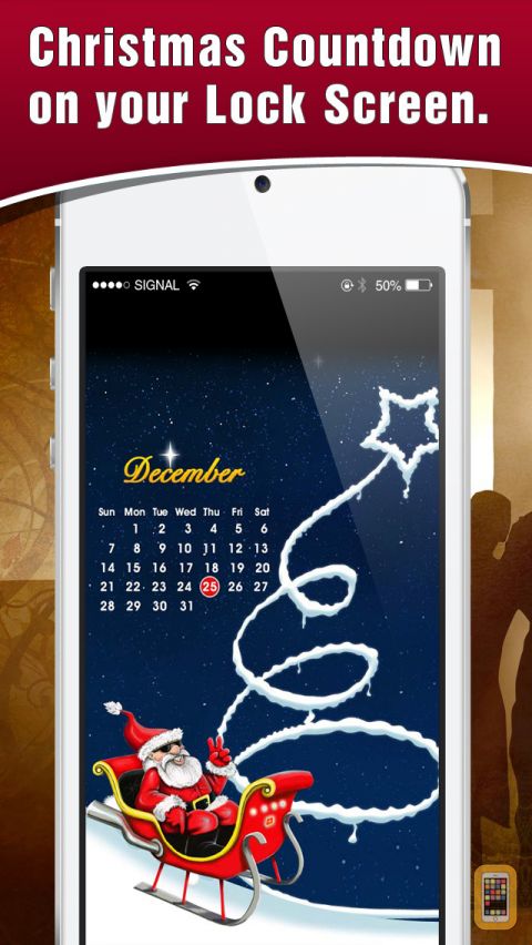 Screenshot Christmas Wallpaper With Calendar Countdown