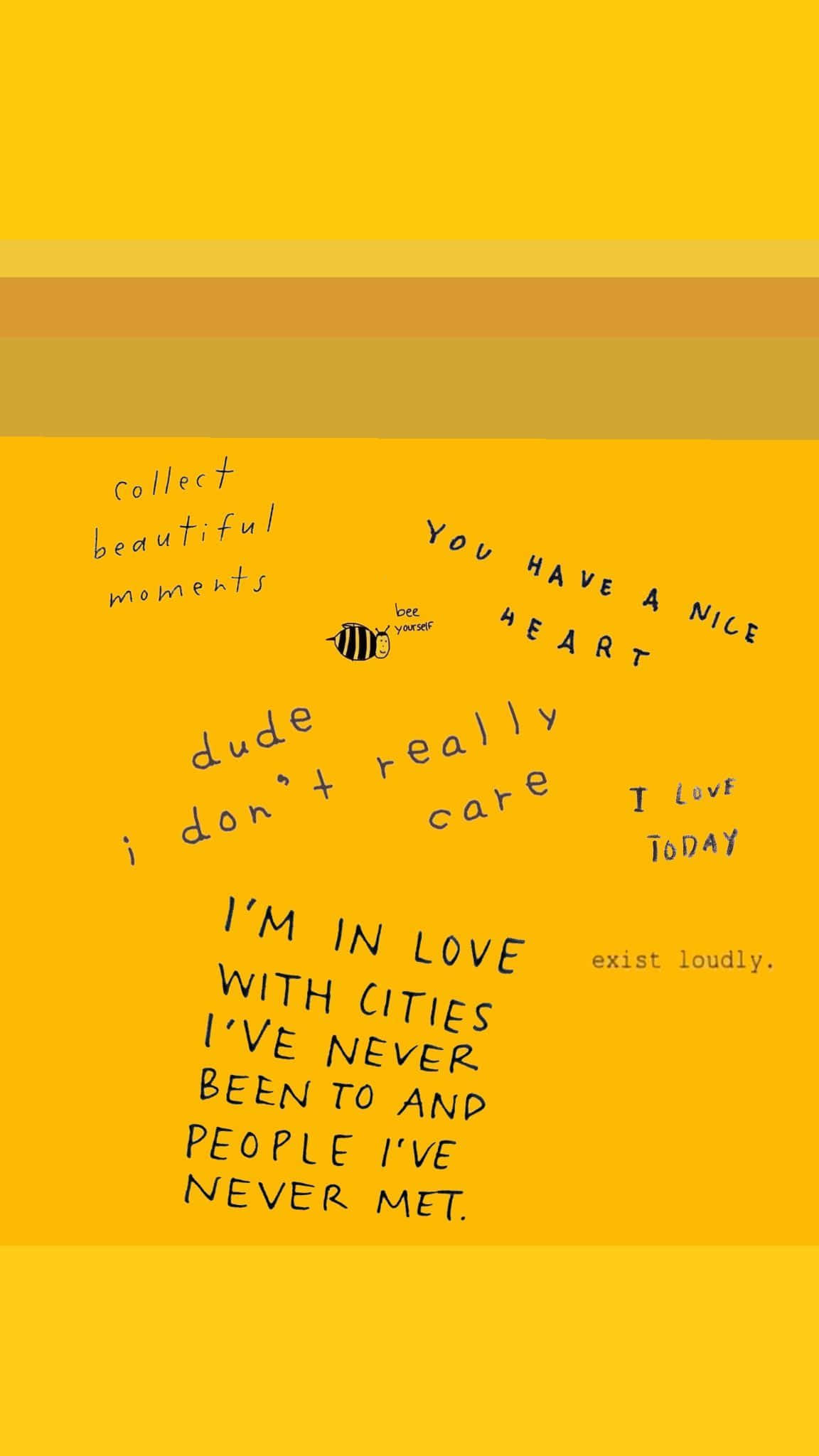 Yellow Aesthetic Phone Wallpaper
