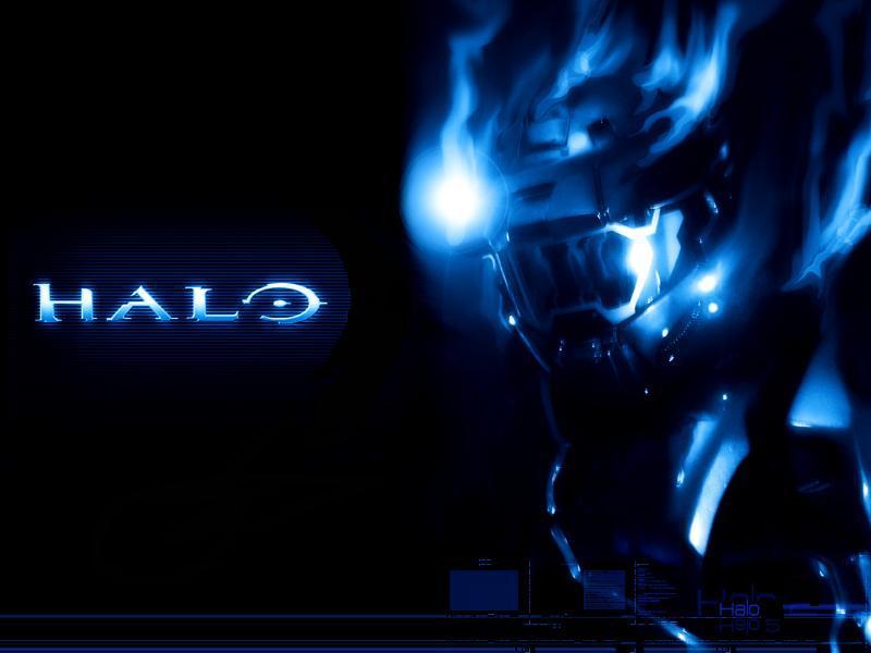 Halo Blue Glow Wallpaper Background Bungie Microsoft Xbox Fps First