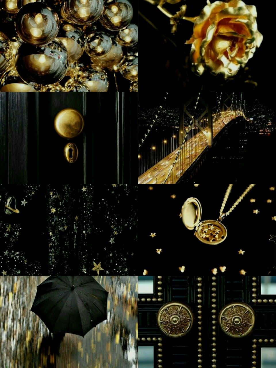 Black And Gold Aesthetic Wallpaper