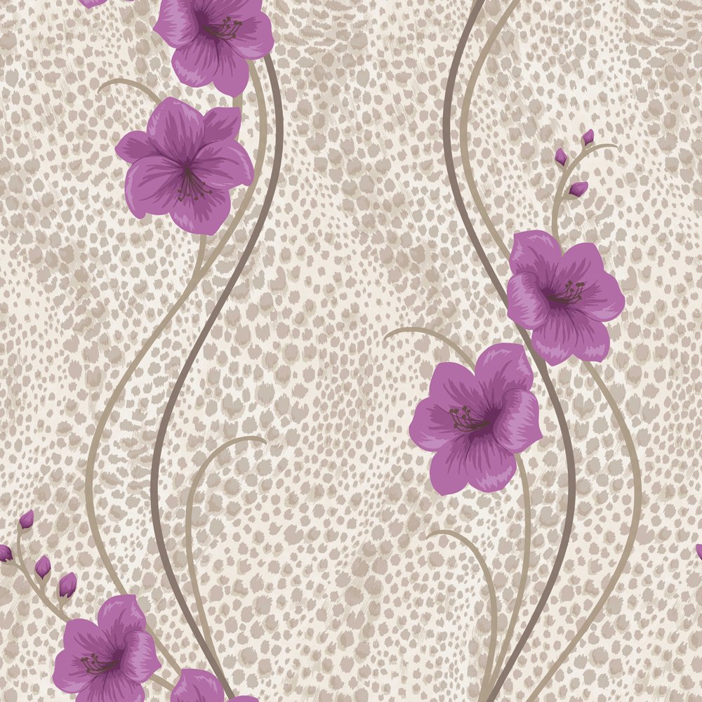  Lilac Purple Cream FD31393   Fine Decor from I love wallpaper UK