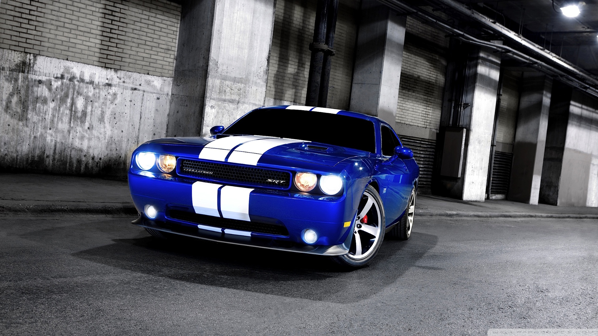 Dodge Challenger Srt8 Blue Wallpaper