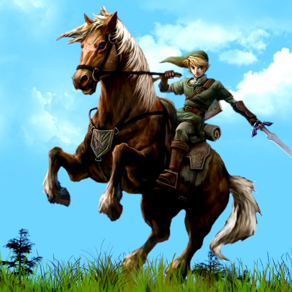 Link On His Horse From Nintendo S The Legend Of Zelda Video Game