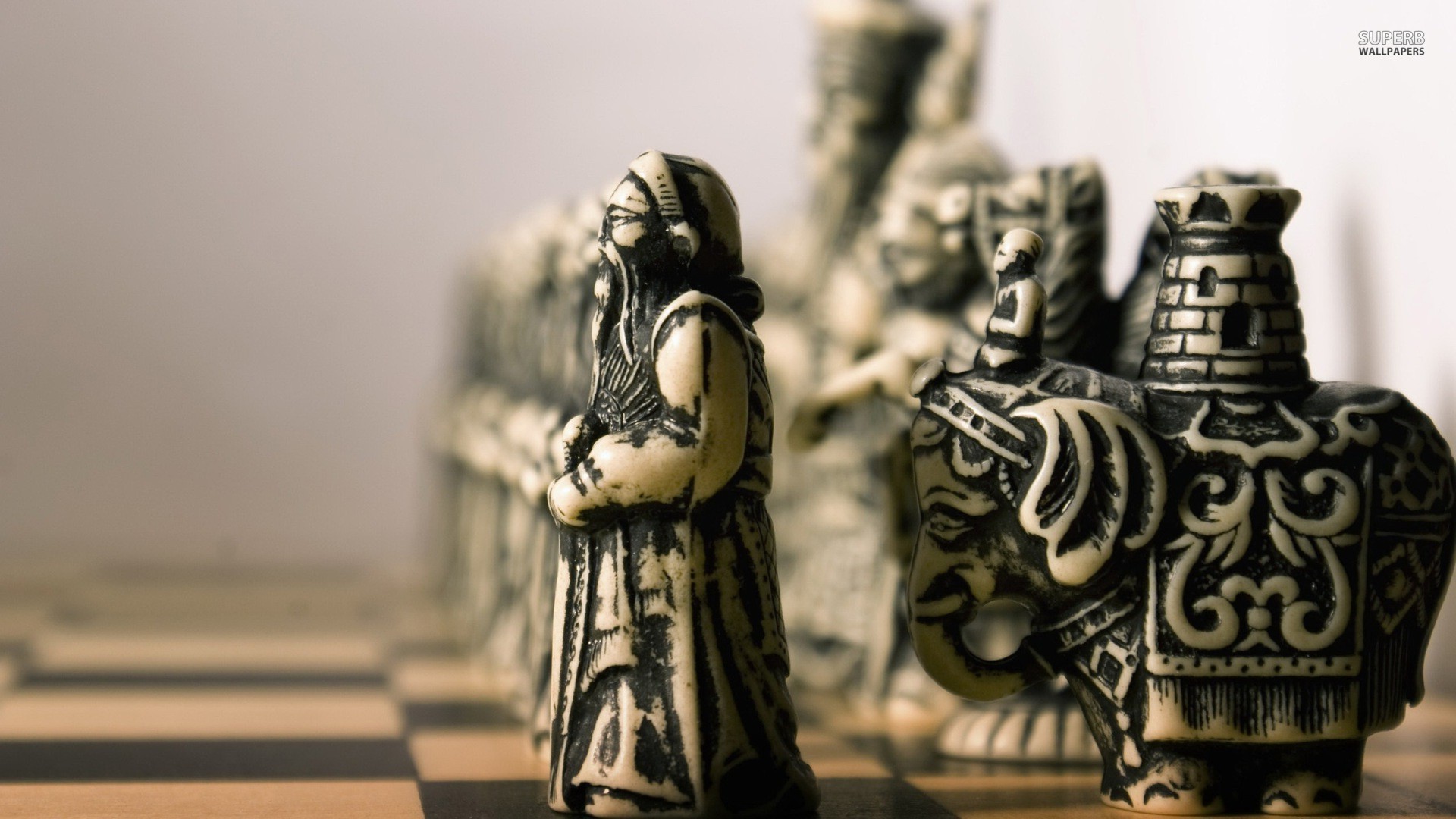 Vintage Chess Pieces Wallpaper MixHD