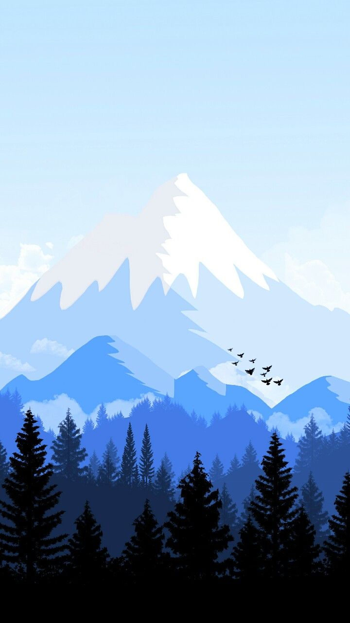 Alps Mountain Animated Forest iPhone Wallpaper Iphone wallpaper 720x1280