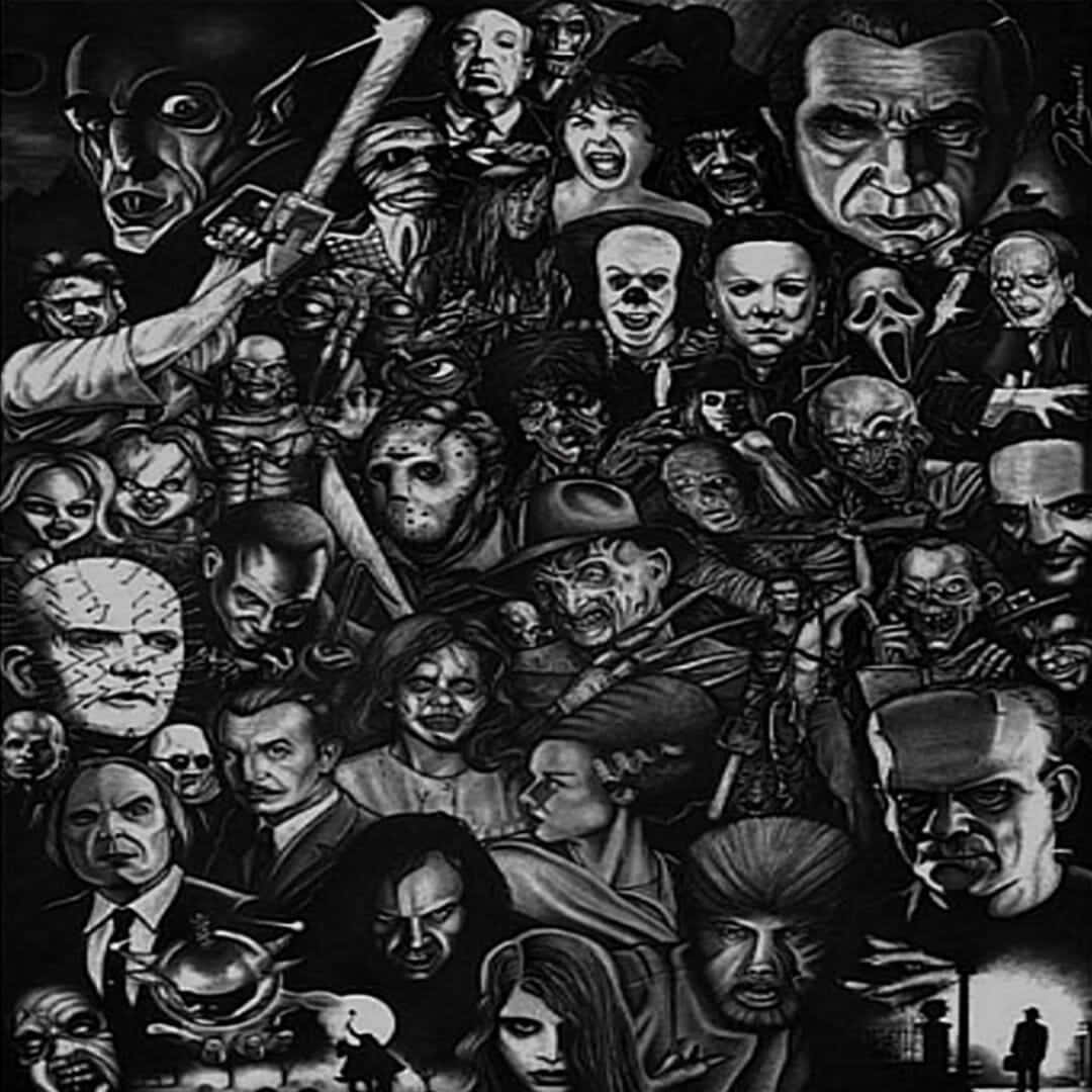 A Hauntingly Beautiful Horror Themed Aesthetic Design For Your Wallpaper