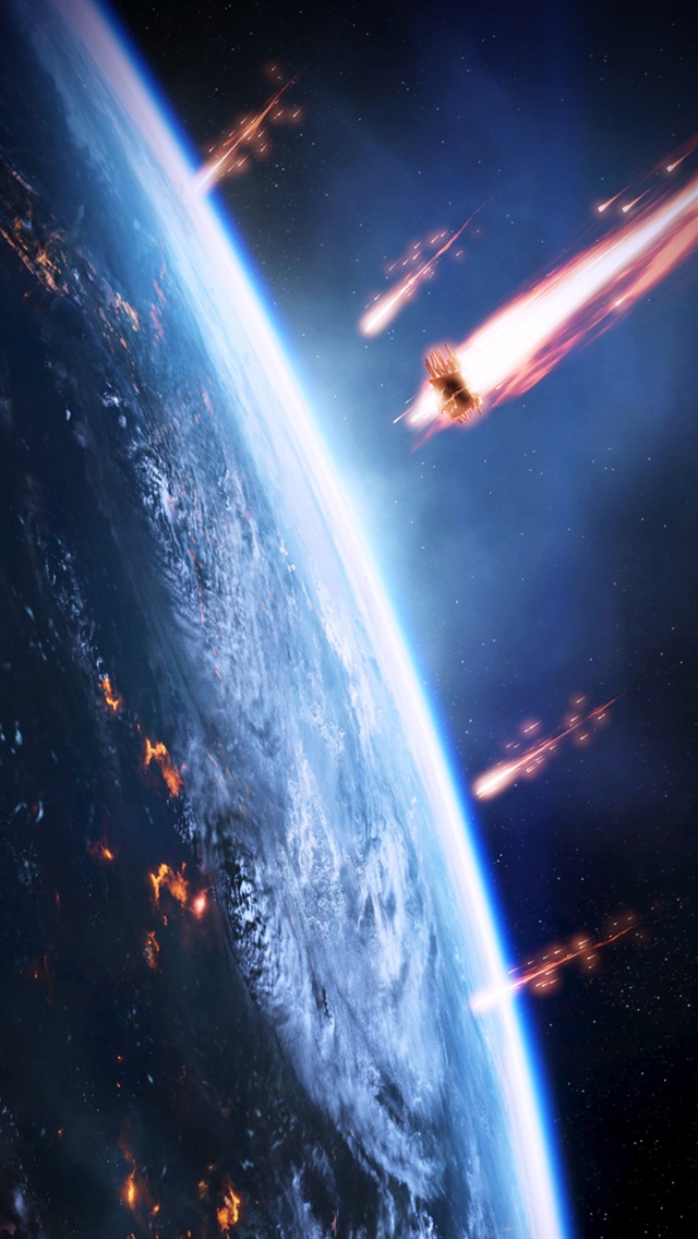 Mass Effect L Invasion Terre iPhone 5s 5c Fonds D