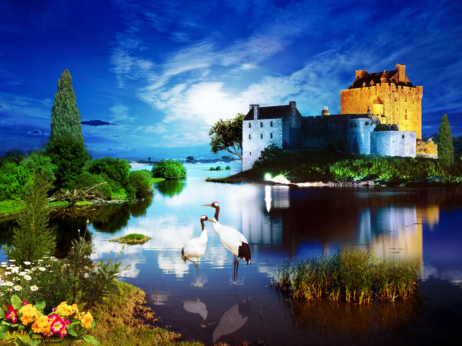 Eilean Donan Castle Scotland Photo Manipulation Wallpaper By Mrm Top