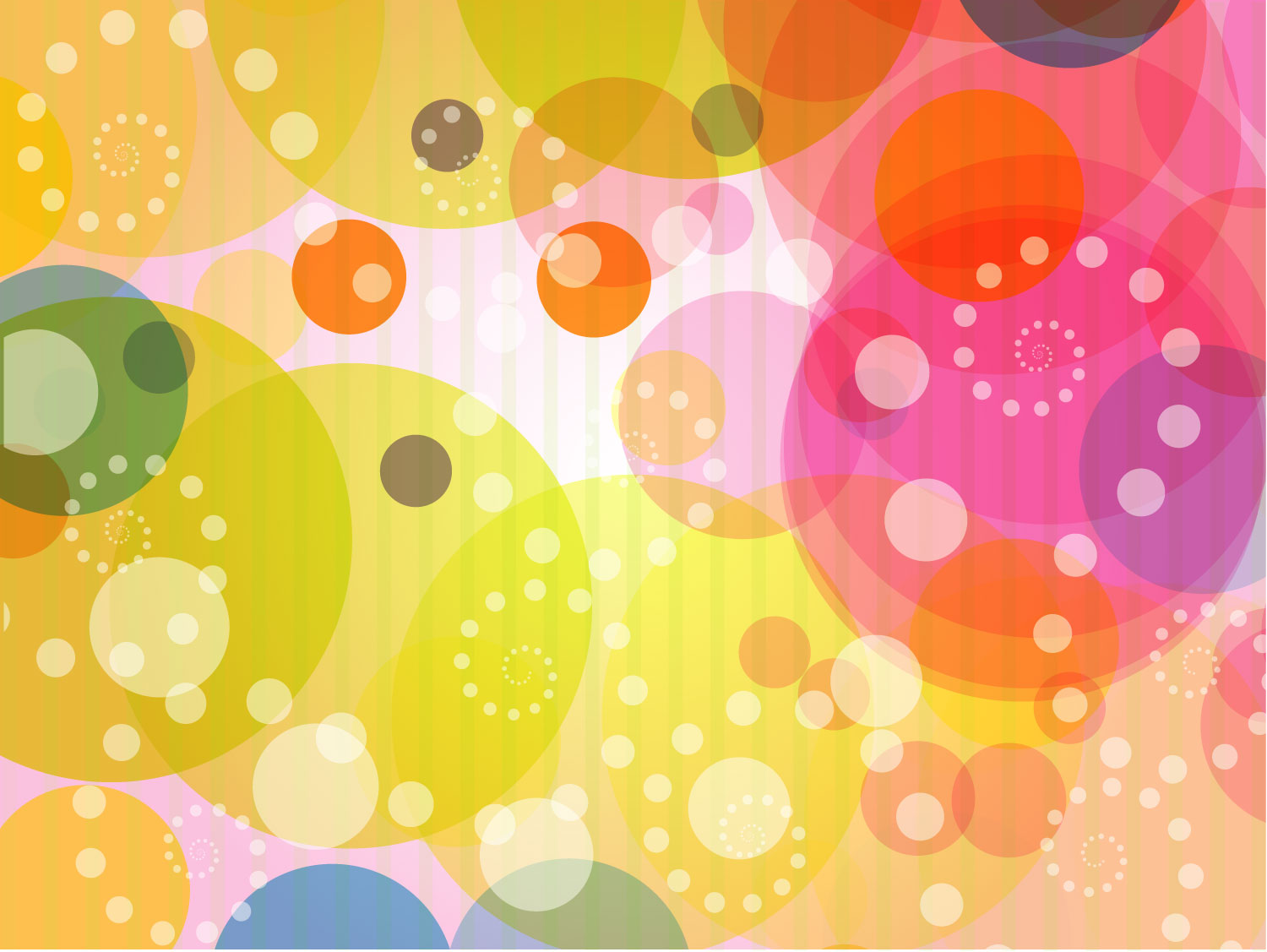 Colorful Vector Background With Dots And Circles