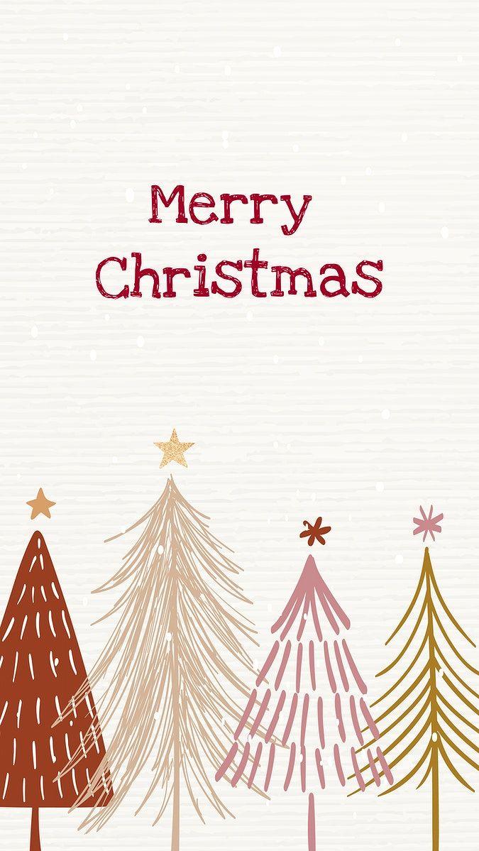 Merry Christmas Instagram Story Template Cute Festive Greeting