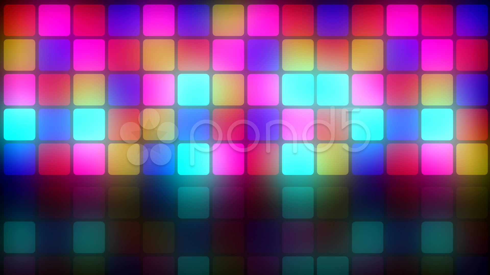 Colorful Retro Dancefloor Backdrop Video Clip