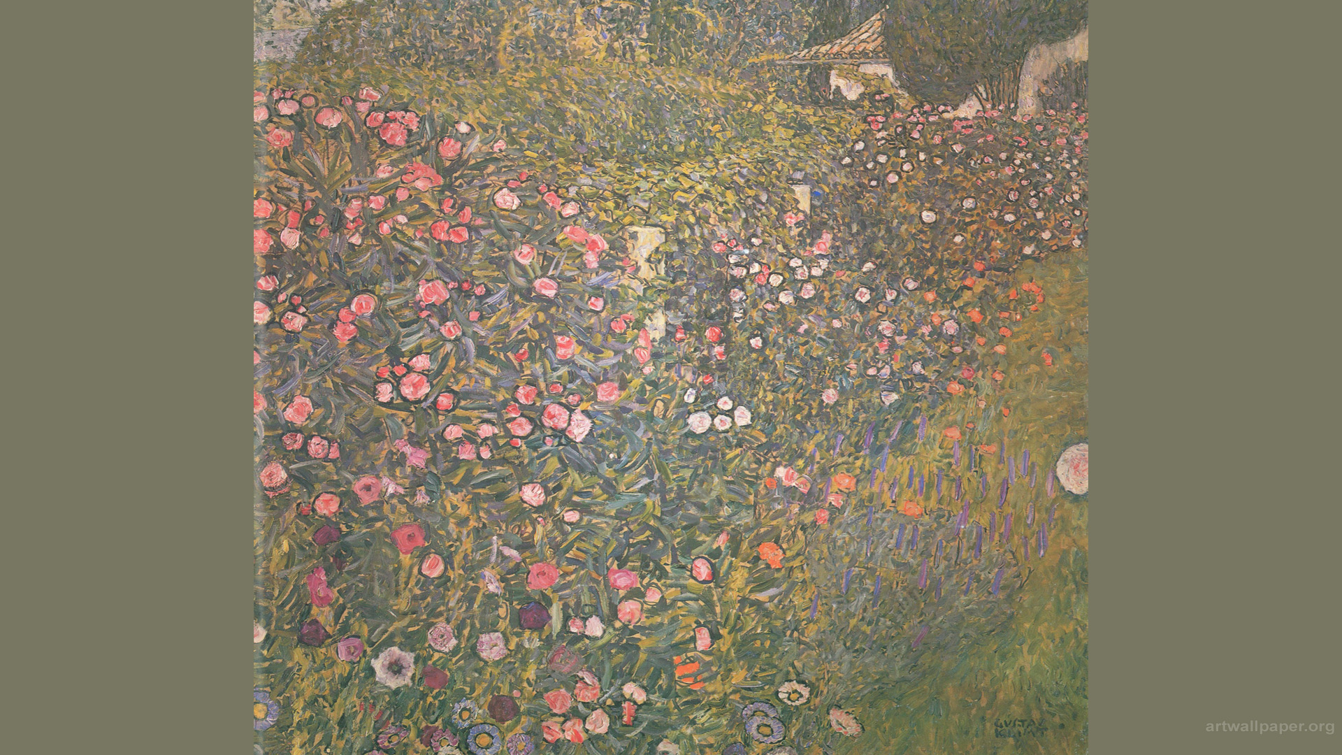Italian Gardens Gustav Klimt Wallpaper