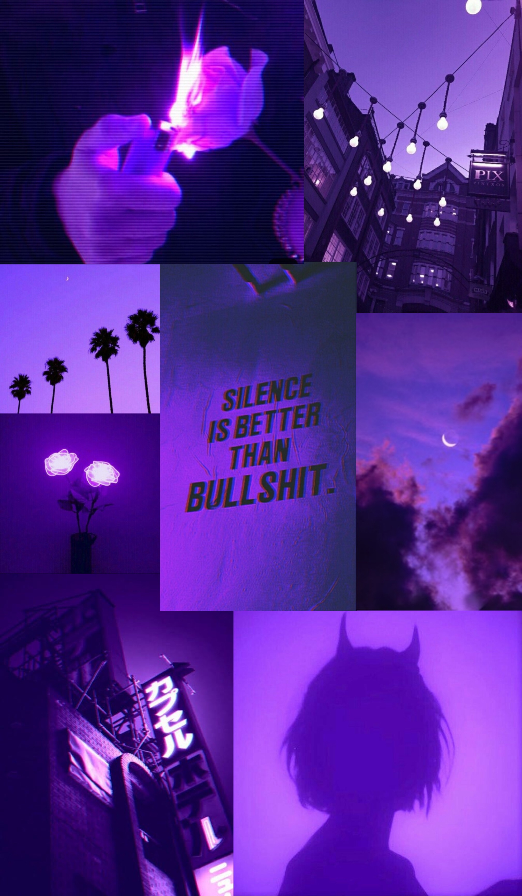 Trippy Aesthetic Purple Wallpaper