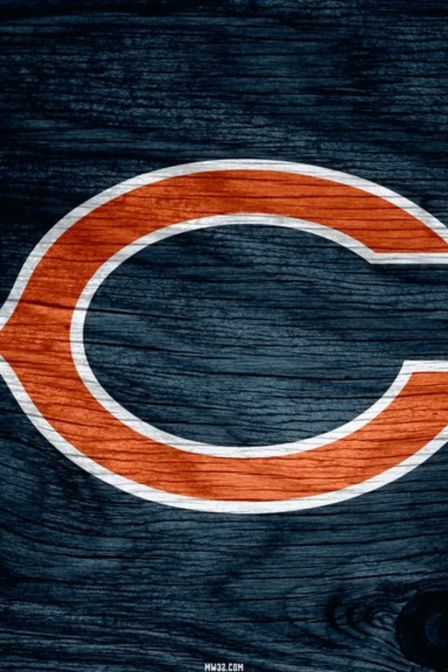 Chicago Bears Blue Weathered Wood