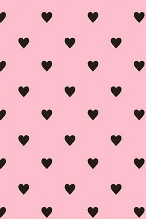 black cute heart pink wallpaper heart pink cute