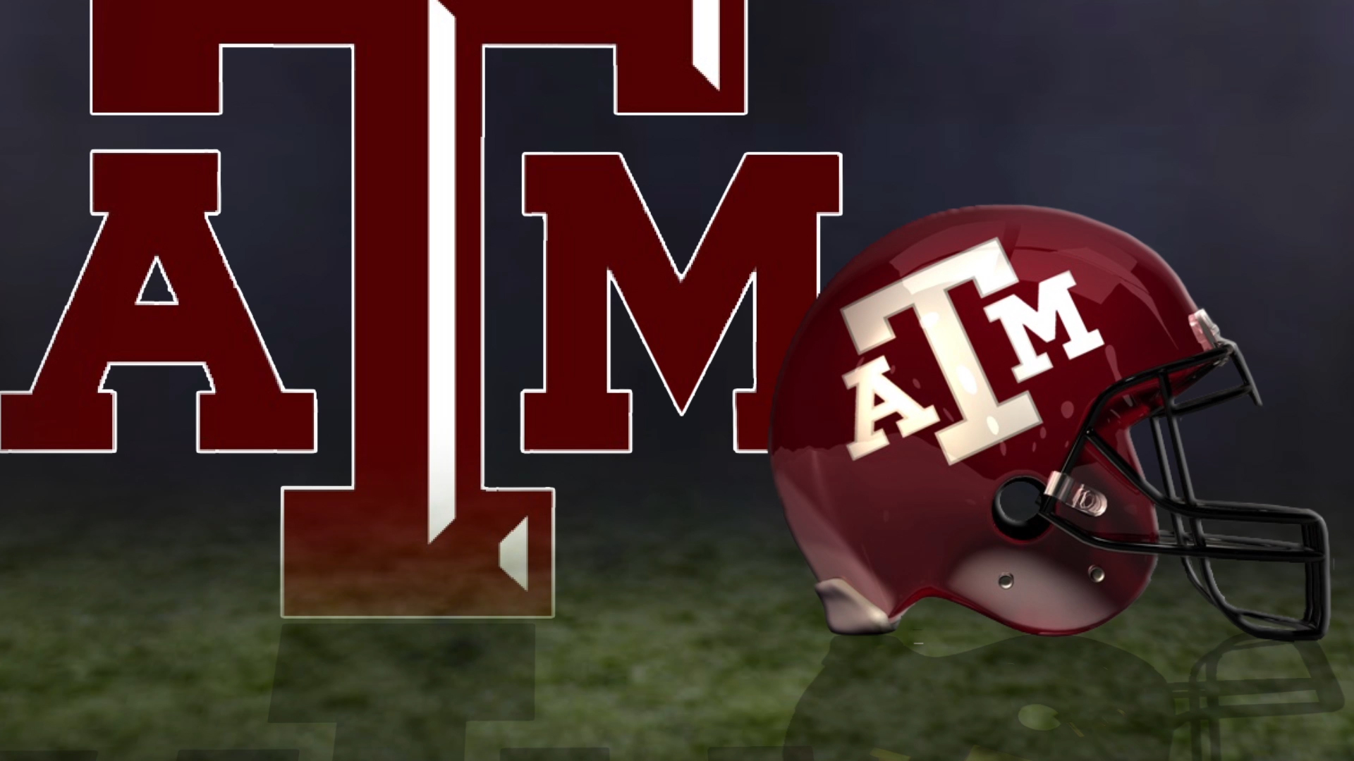 Texas A M Helmet And Logo