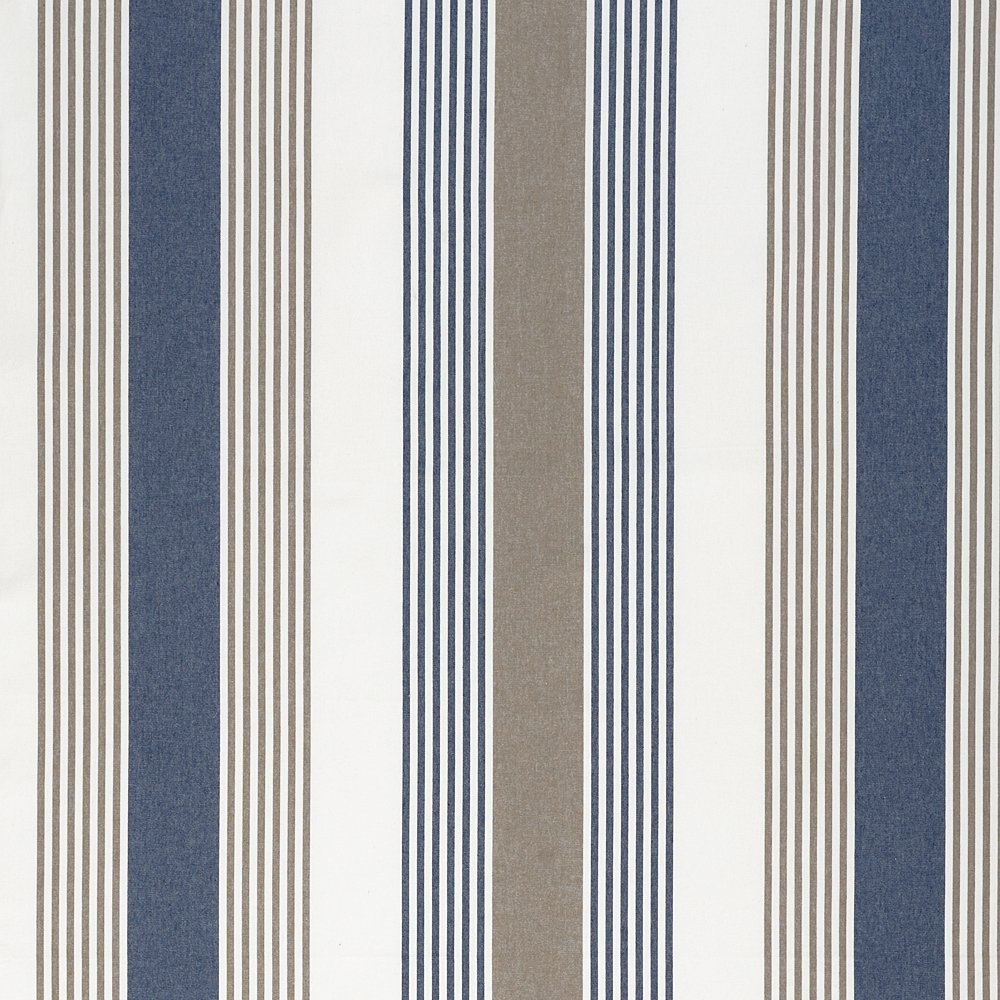 Linum Ios Navy Brown Stripe Fabric From Eggcup Blanket Uk