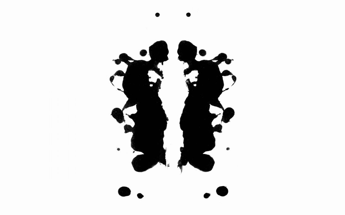 Ink Blot Rorschach Test Wallpaper