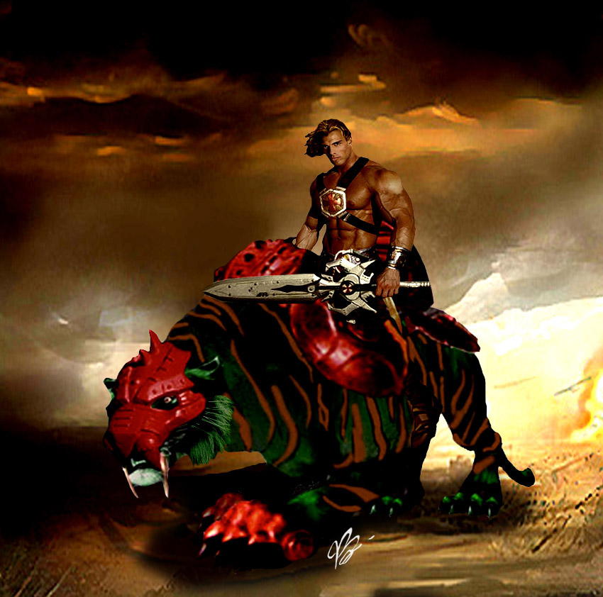 He Man And Battlecat By Plabryan