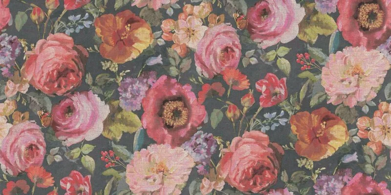 Amazing Floral Wallpaper Gathered Living