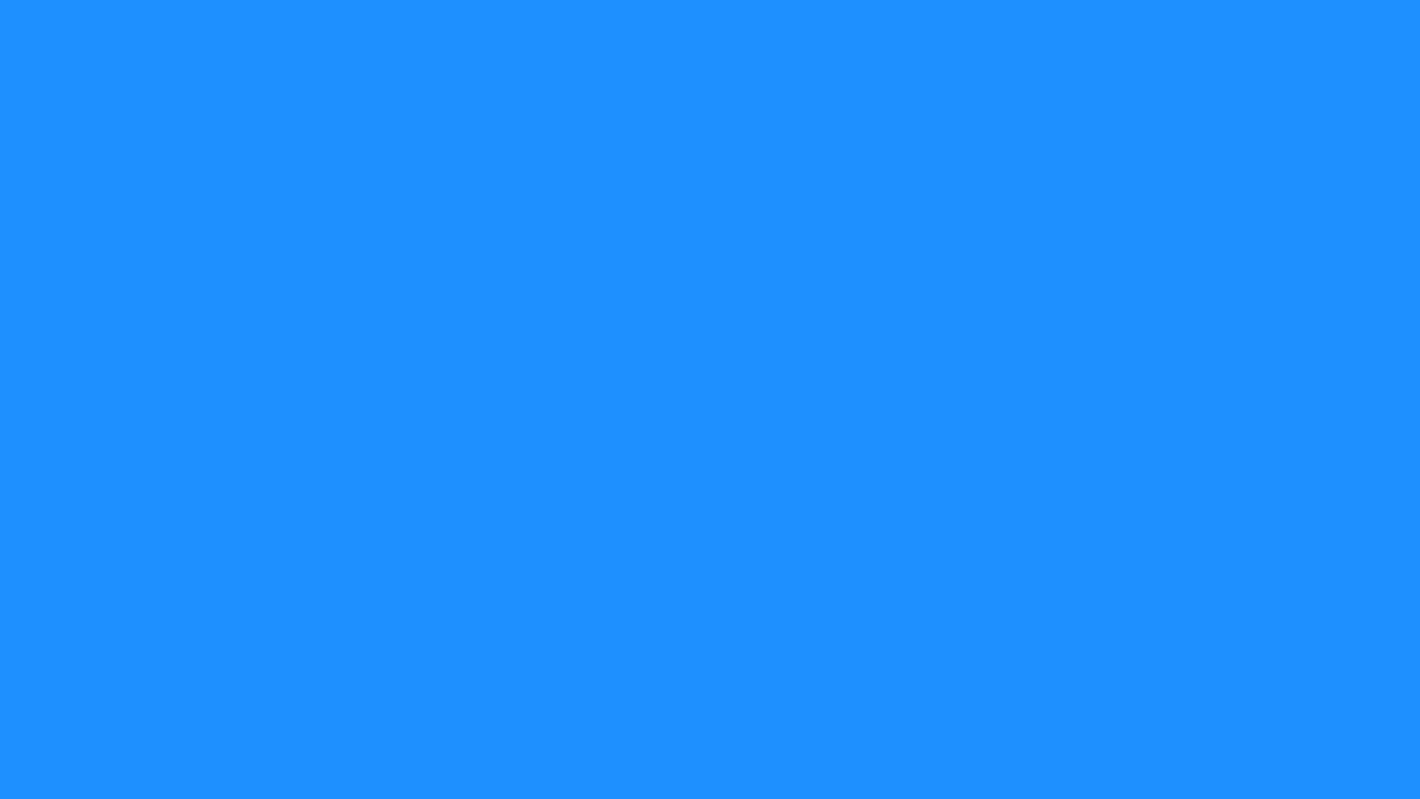 1280x720 Dodger Blue Solid Color Background