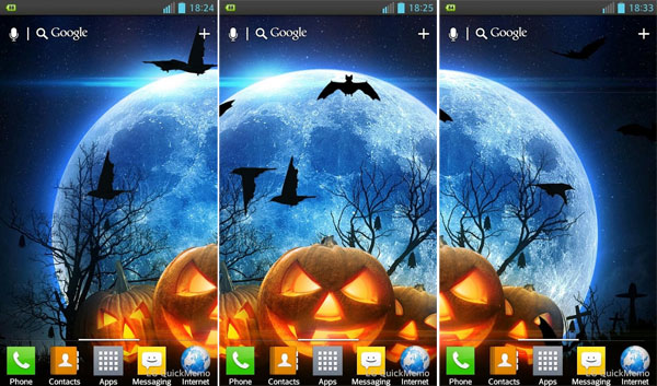 Halloween Android Live Wallpaper Animated