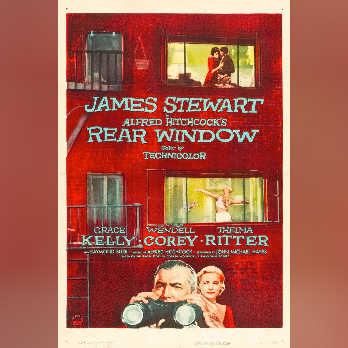 Rear Window Original Movie Poster Vintage Film