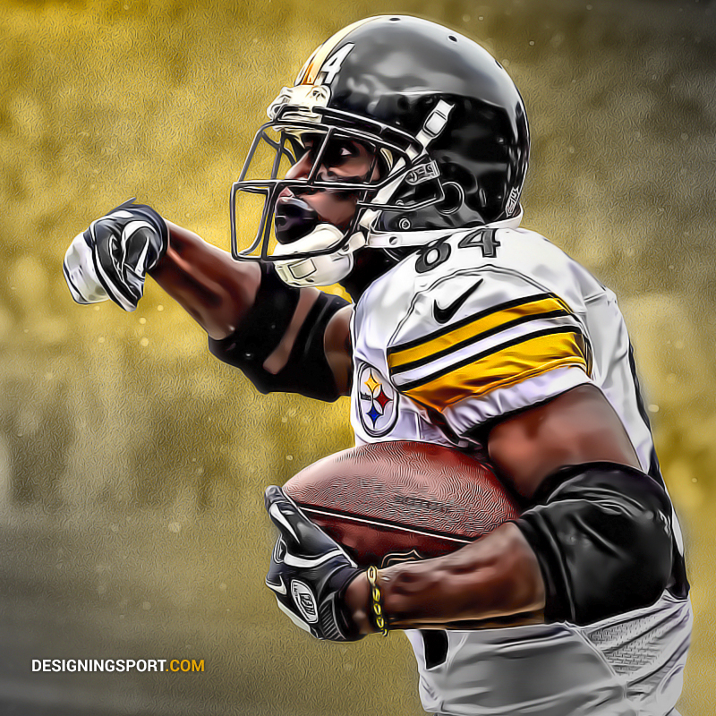 Antonio Brown Pittsburgh Steelers Source Designingsport