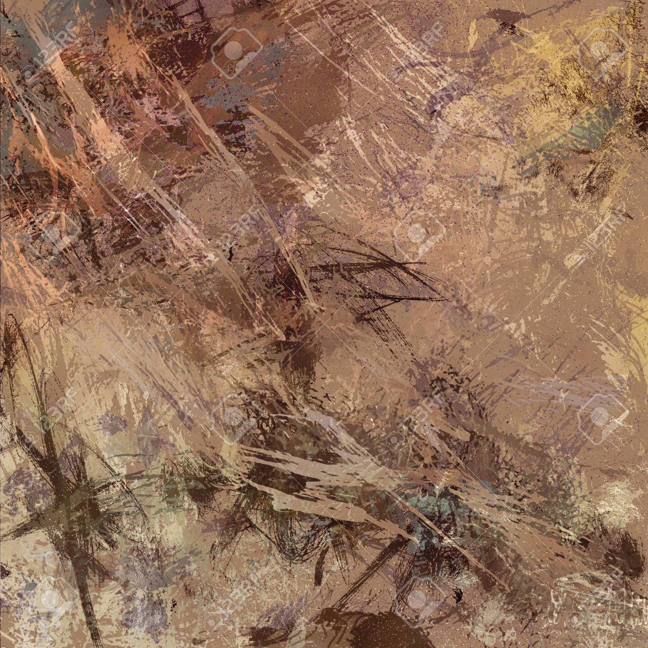 Digital Abstract Expressionism Style Painting Background