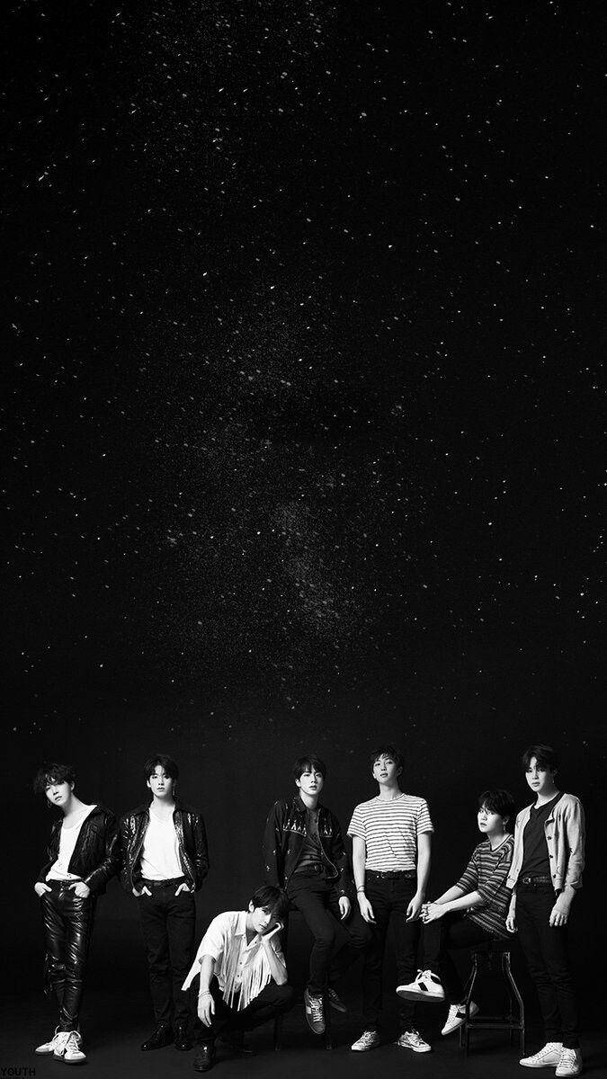 Bts Black Wallpaper