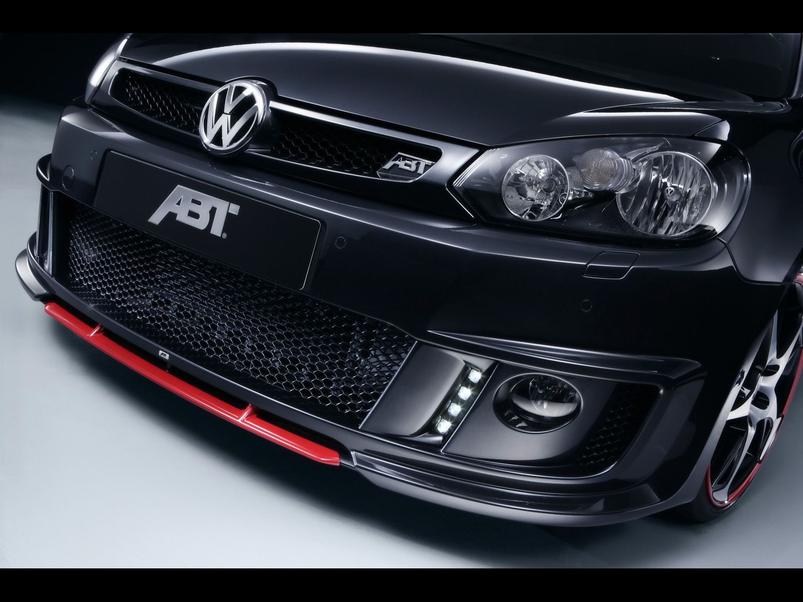 Black Abt Golf Gti Light Front Desktop Wallpaper
