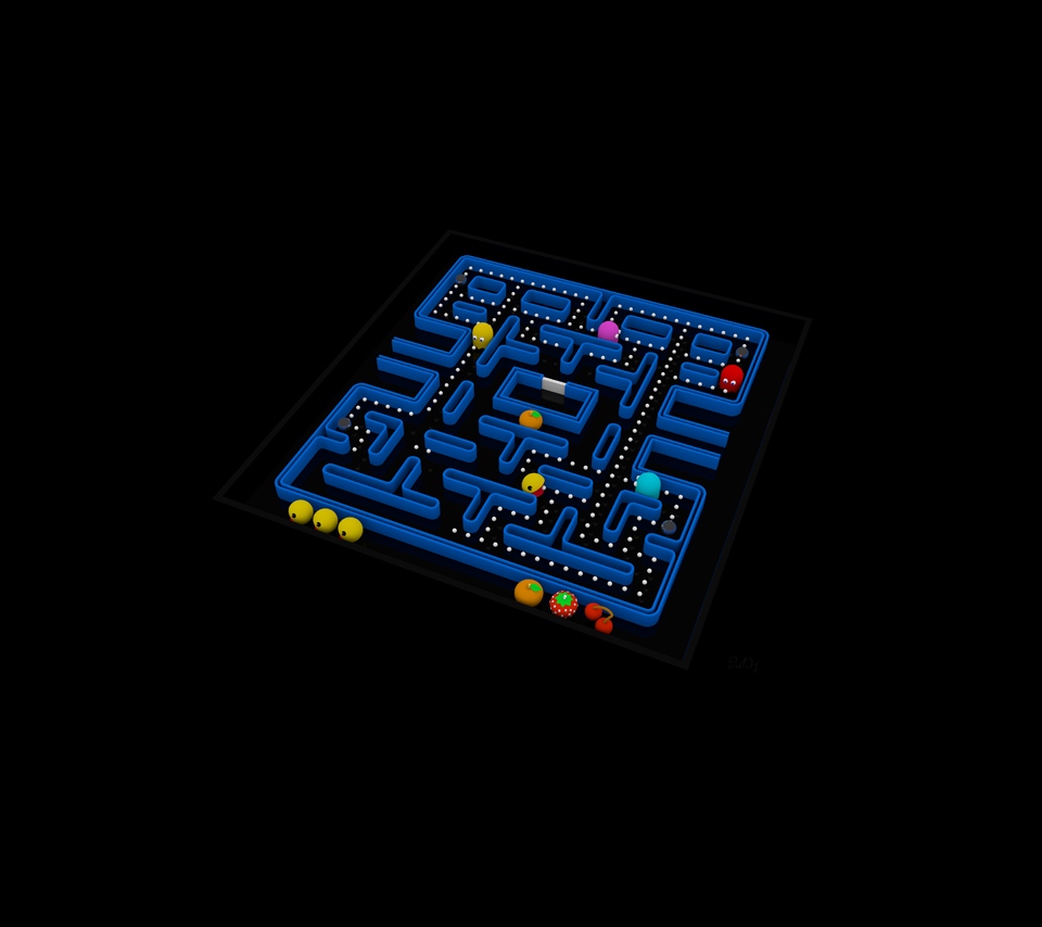 Pacman Fever 3d Wallpaper In HD For Portable By Pixeloz On