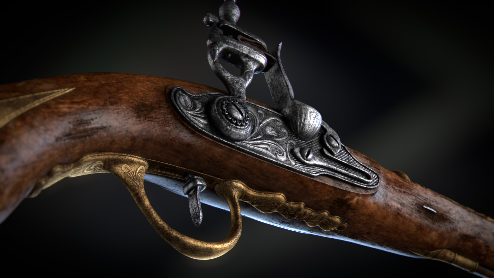 Artstation Flintlock Pistol Arnaud Bellour
