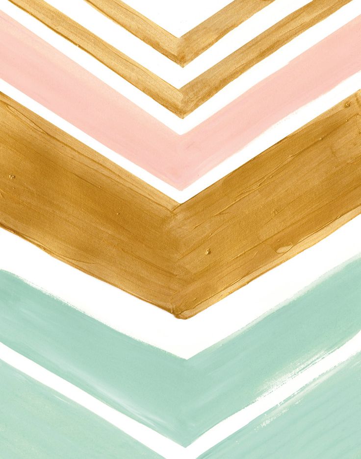 Pink And Gold Chevron Wallpaper Mint Peach