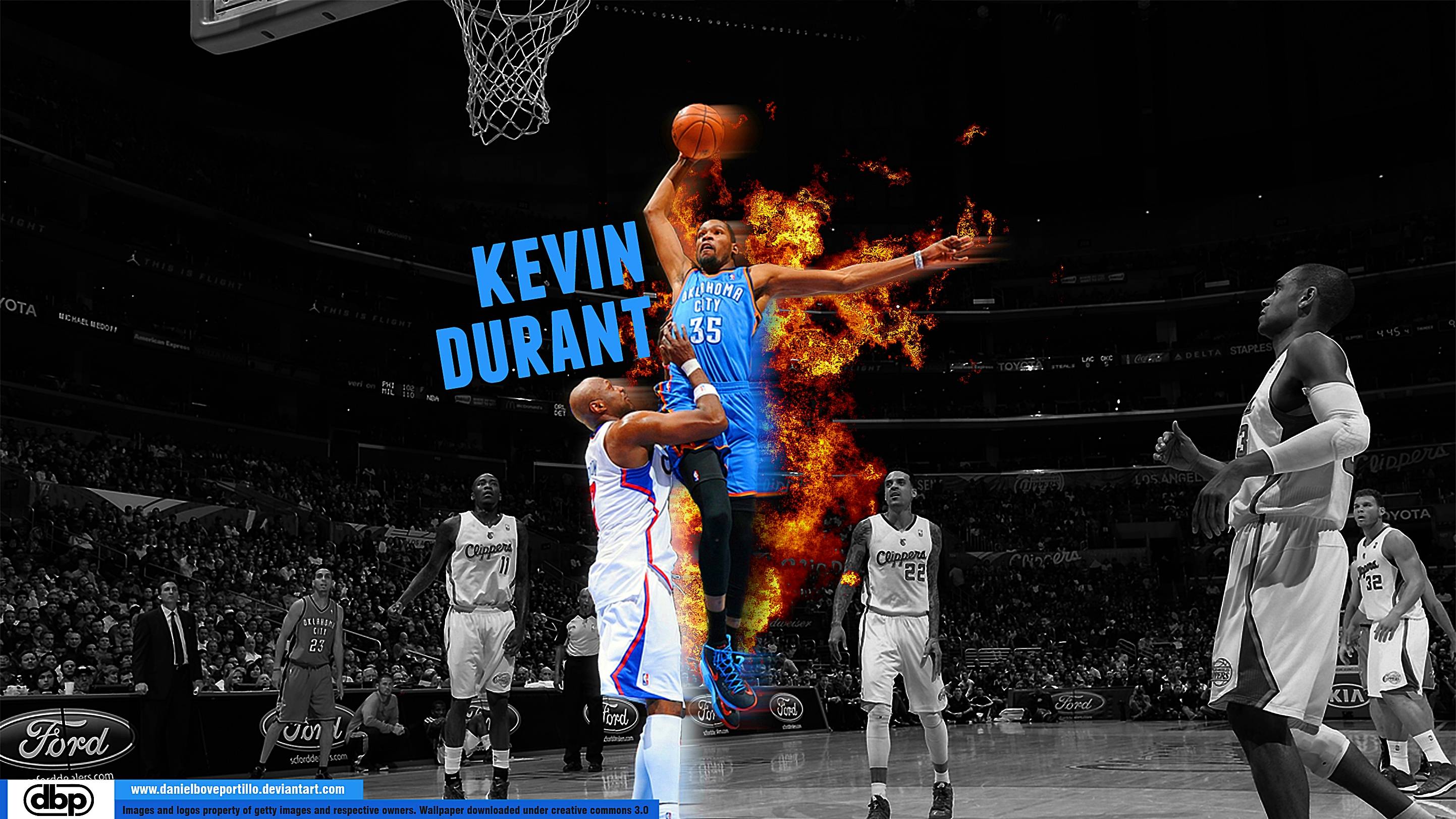 Celebrities Kevin Durant Dunk Wallpaper Basketball