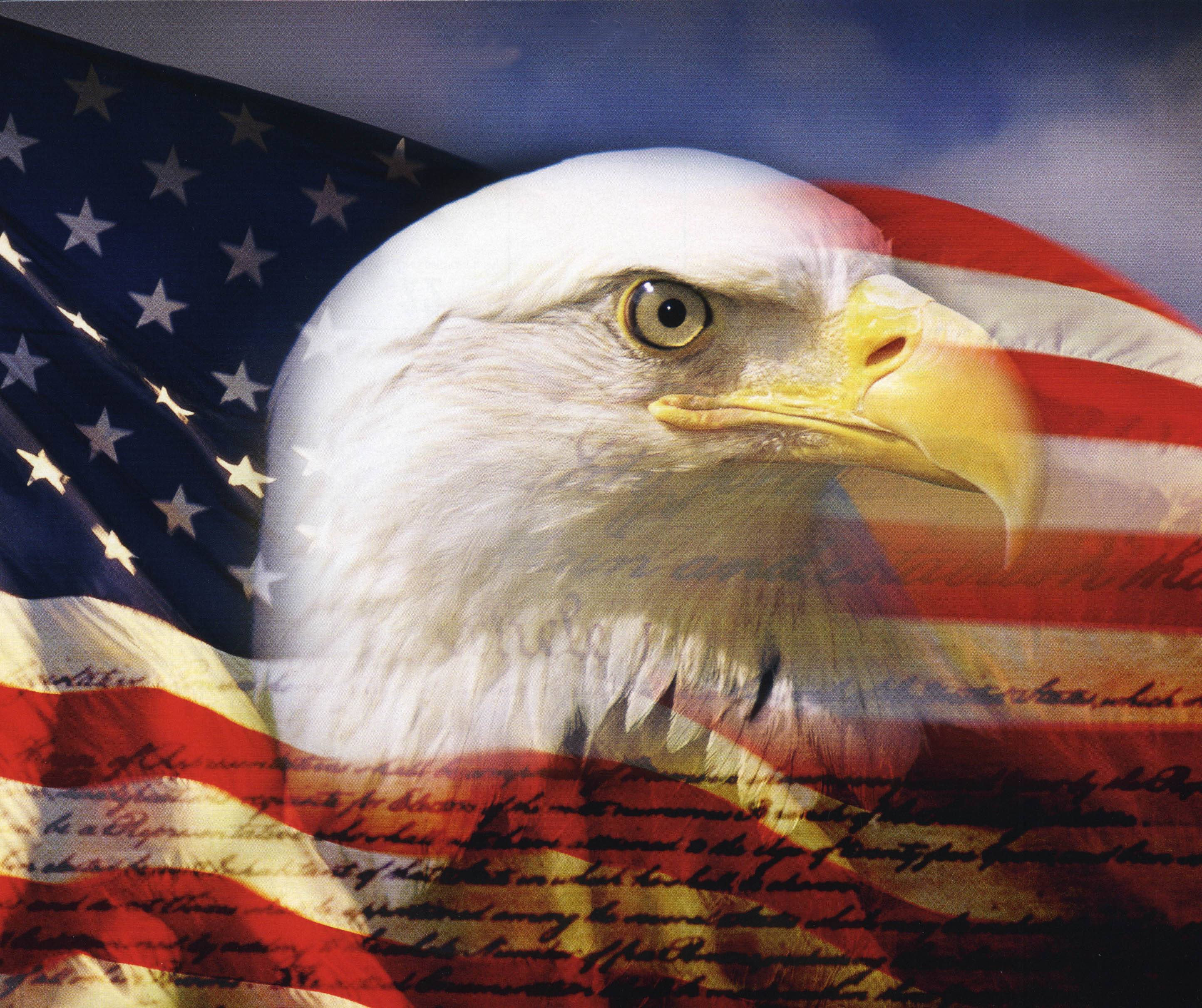 High Quality Desktop Wallpaper Of Usa Country Flags With Eagle Head