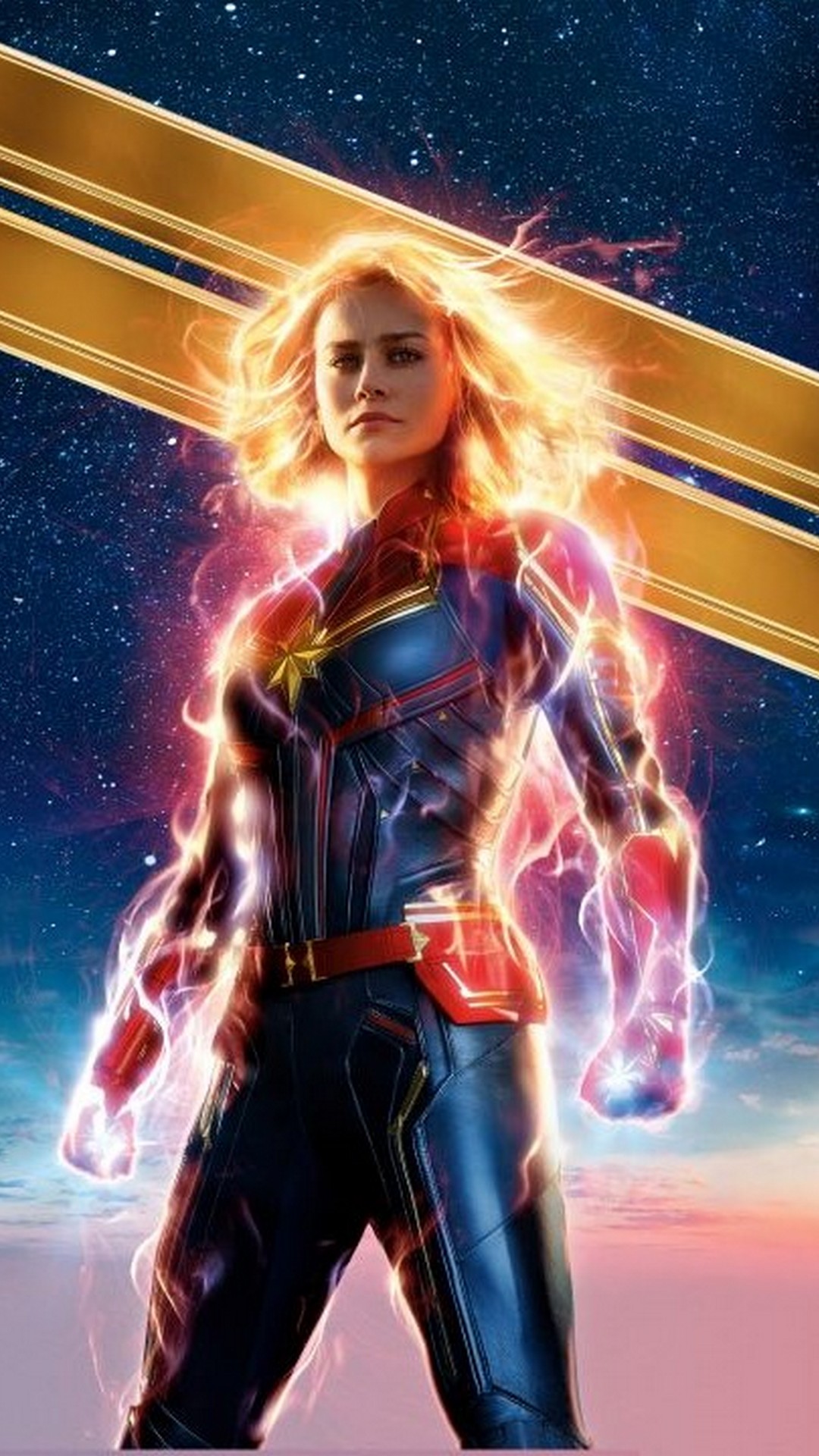 Captain Marvel iPhone Wallpaper Movie Poster