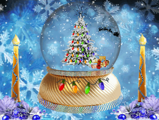 Happy Holiday Snow Globe By Aim4beauty