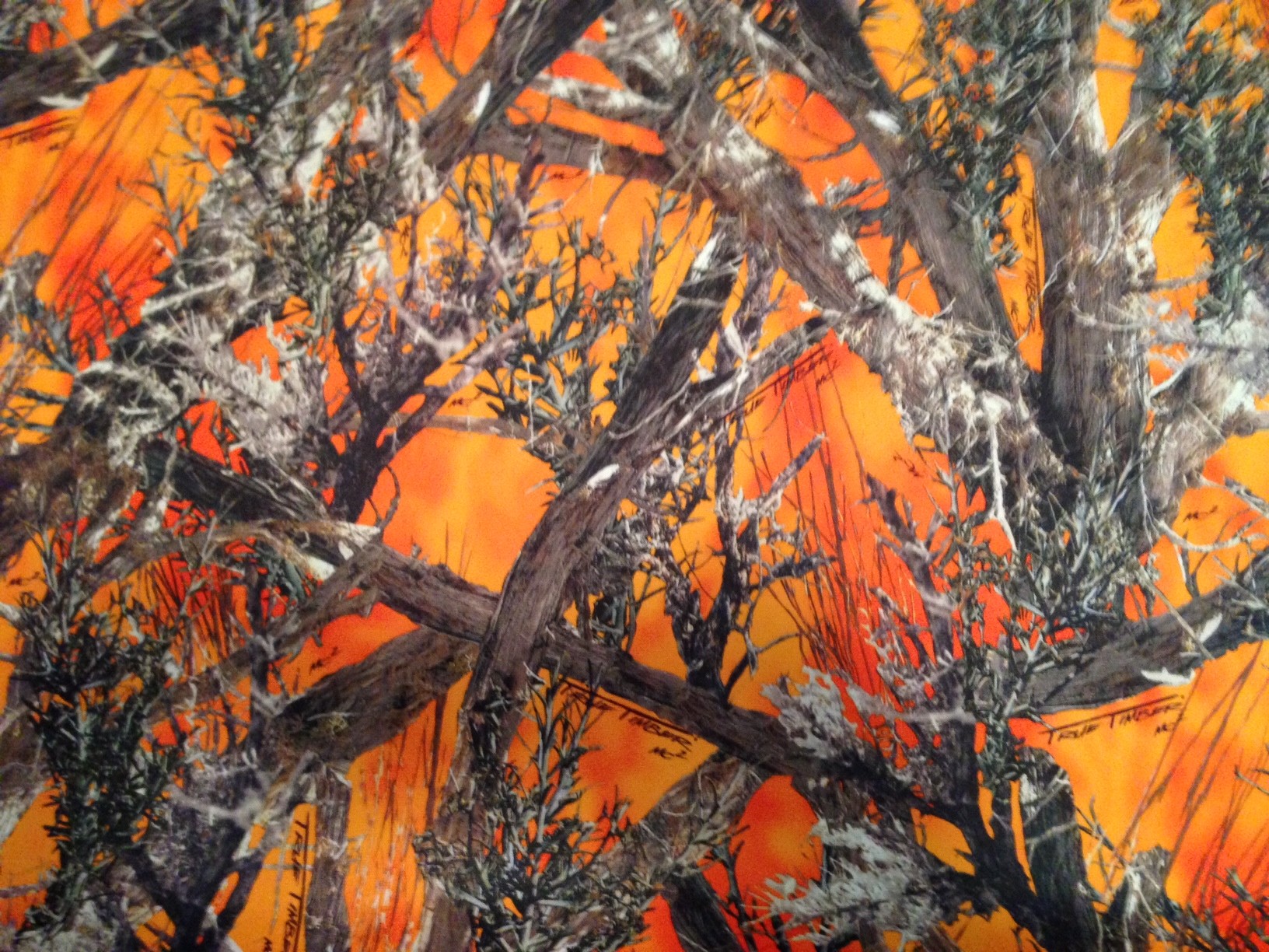 Blaze Orange Camo Wallpaper